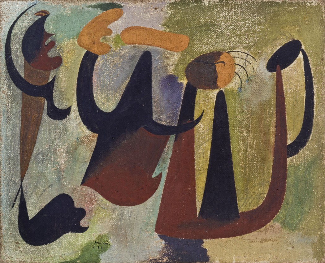 Joan Miró, Group of people in the wood, 1931, Oil on canvas,  41 x 33 cm © Successió Miró by SIAE 2015