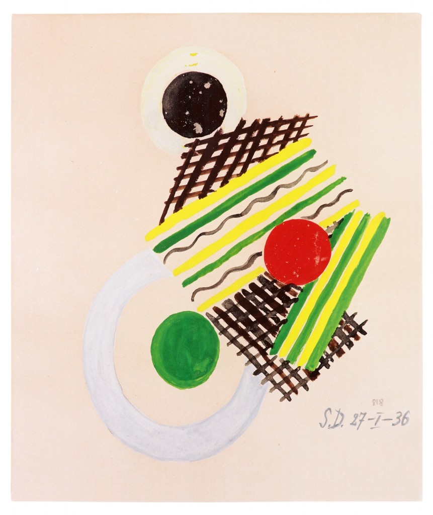  Sonia Delaunay, Untitled, 1936, 64x46 cm, gouache on paper 