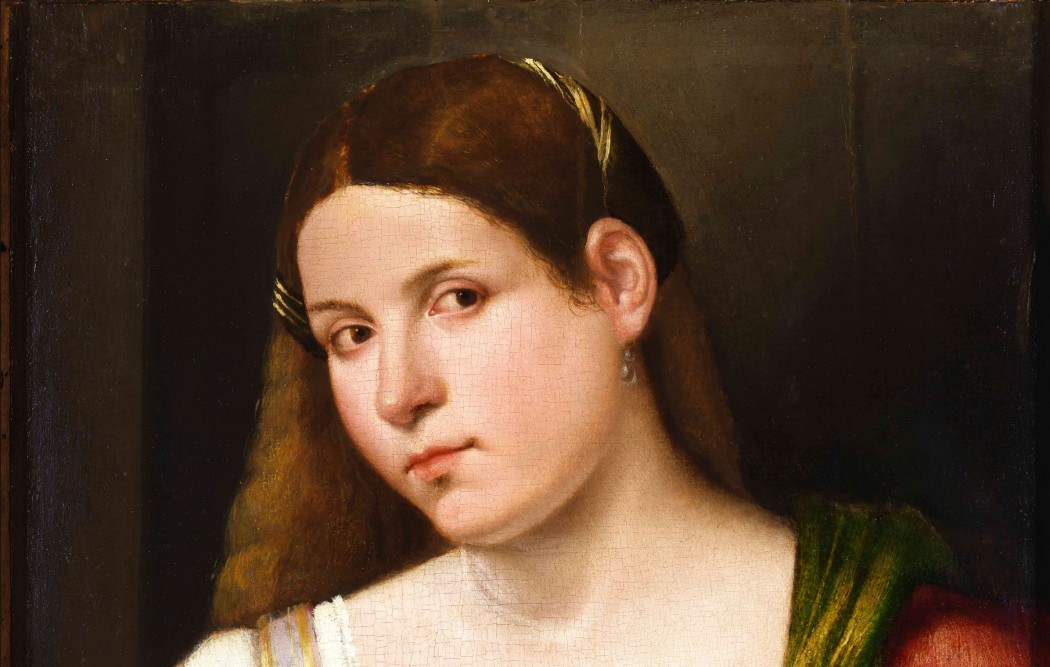 Giovanni Cariani, portrait of a woman