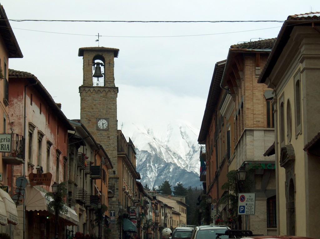 The town of Amatrice before the earthquake